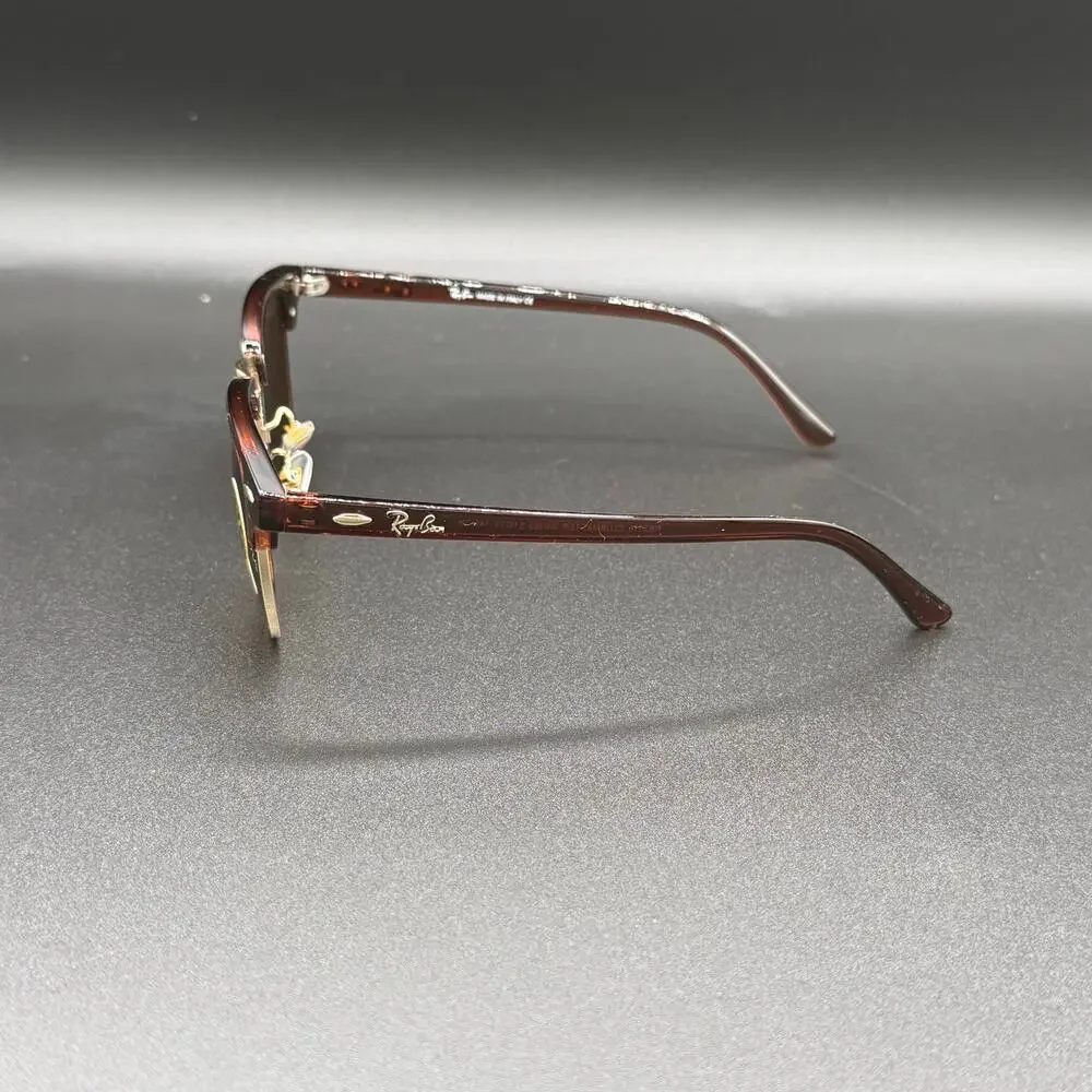 Ray-Ban RB3016 Clubmaster W0365 Brown Gold G-15 Sunglasses 51-21-145